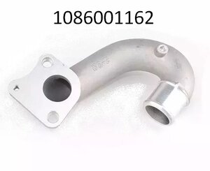 1086001162-Geely патрубок помпы (пластик) купить для ремонта Джили Джи Си 6