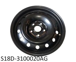 S18D-3100020AG-original диск колесный Чери Бит Chery Beat 1.3 МКПП АКПП купити для ремонту Чері Біт S18